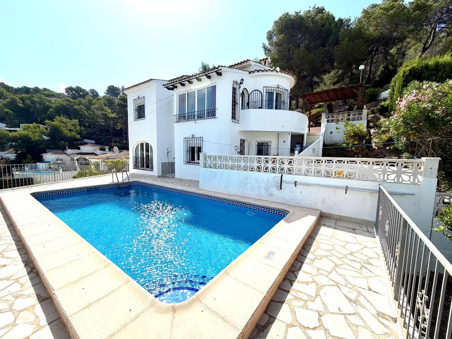 Vista exterior de Casa o chalet en venta en Moraira con Aire acondicionado