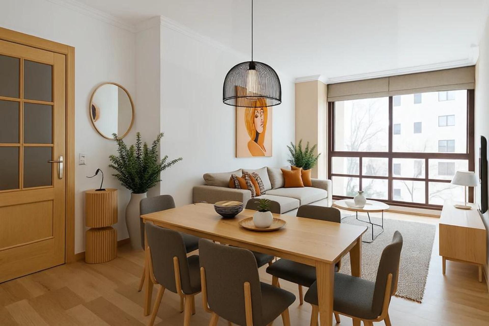 Dining room of Flat for sale in  Madrid Capital  with Heating, Private garden and Storage room