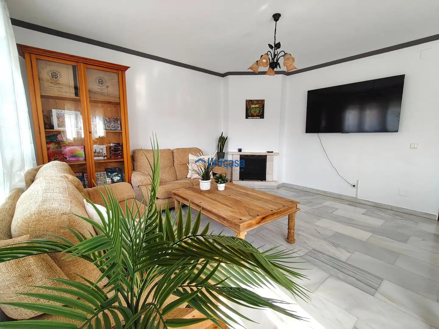 Sala de estar de Casa adosada en venta en Málaga con Terraza