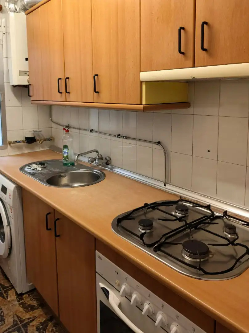 Kitchen of Flat for rent in Granada  with Furnished, Washing machine and Microwave