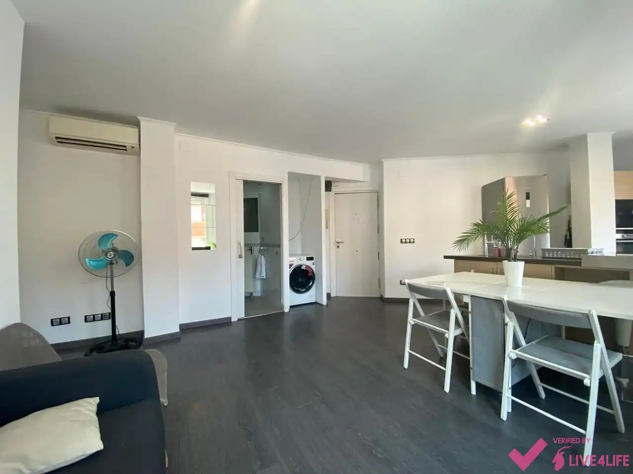 Sala de estar de Piso de alquiler en Valencia con Aire acondicionado, Amueblado y Internet
