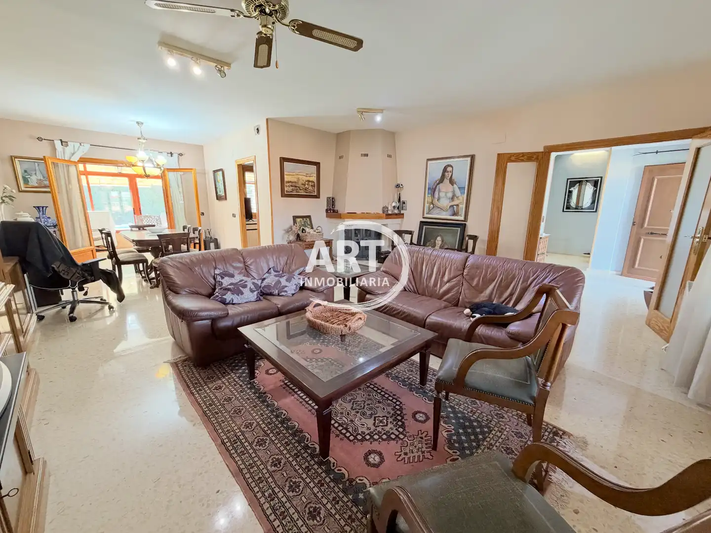 Living room of Houses for sale in Riba-roja de Túria  with Air Conditioner, Heating and Private garden