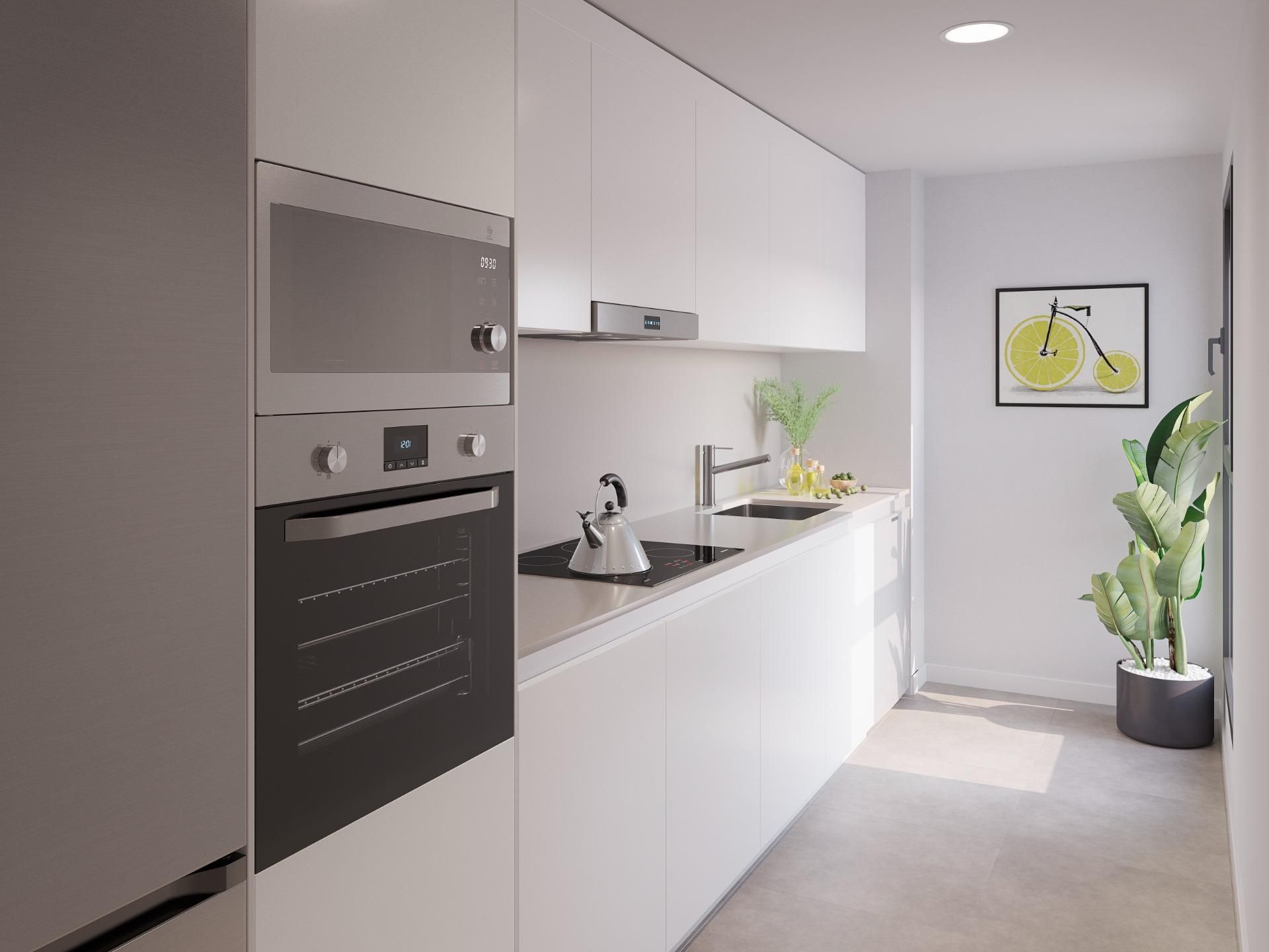 Kitchen of Apartment for sale in Mijas  with Air Conditioner, Heating and Storage room