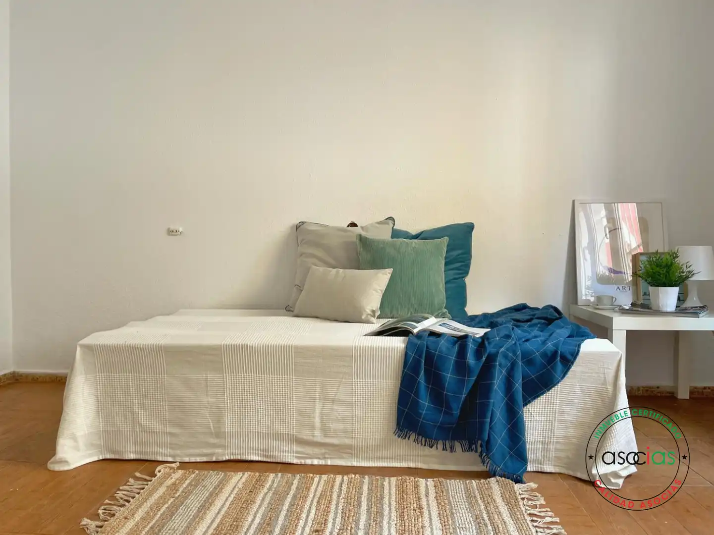 Schlafzimmer von Wohnung zum Verkauf in Gijón  mit Heizung, Parkett und Balkon