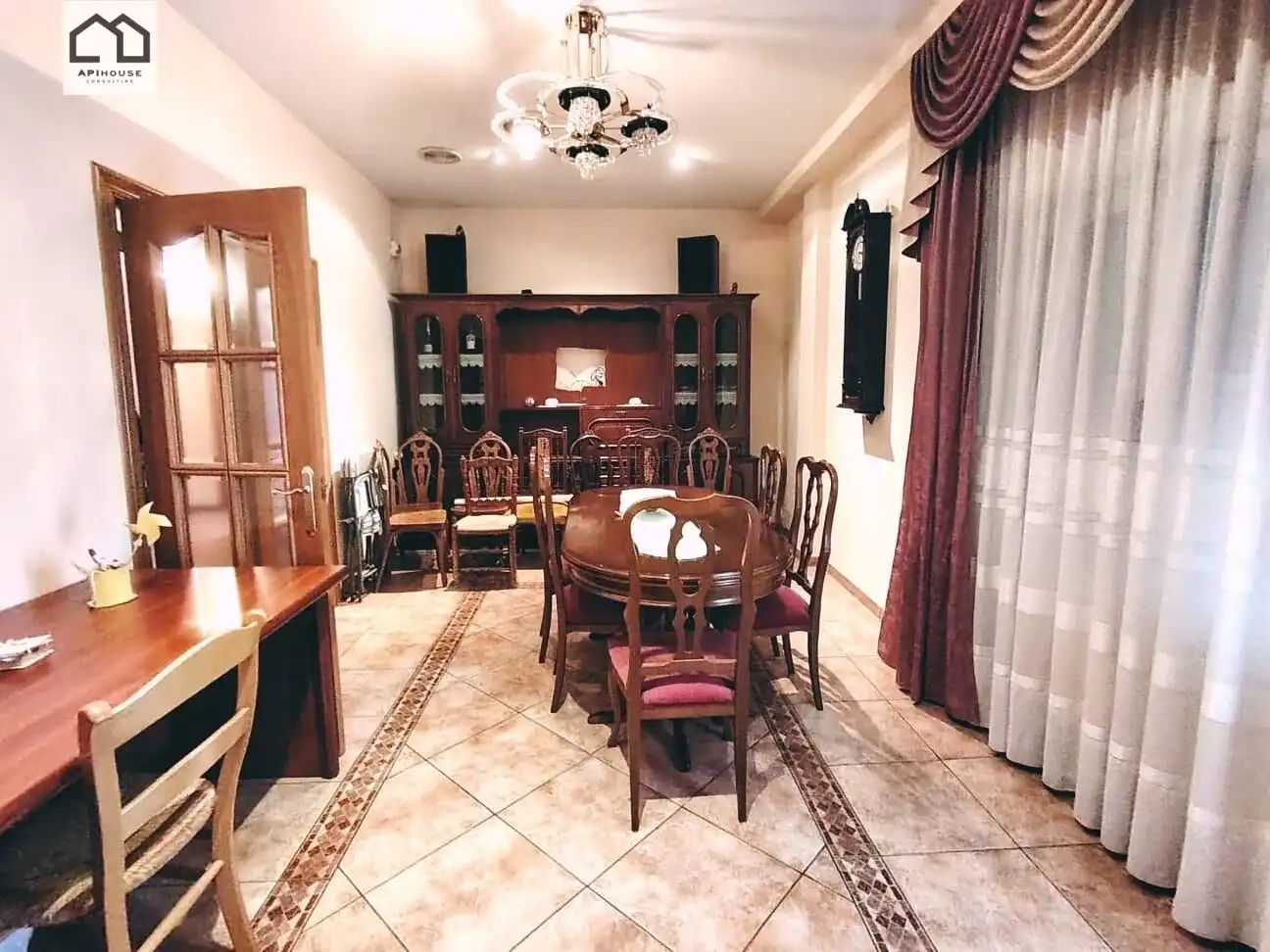 Dining room of Houses for rent in La Font de la Figuera  with Air Conditioner, Terrace and Furnished