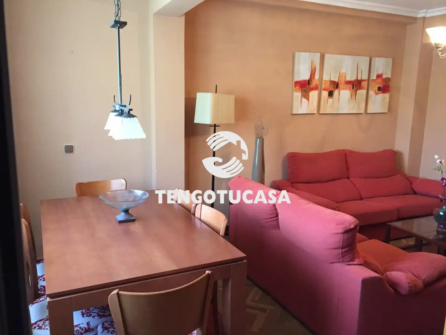 Sala de estar de Piso de alquiler en Madrid con Aire acondicionado, Calefacción y Amueblado