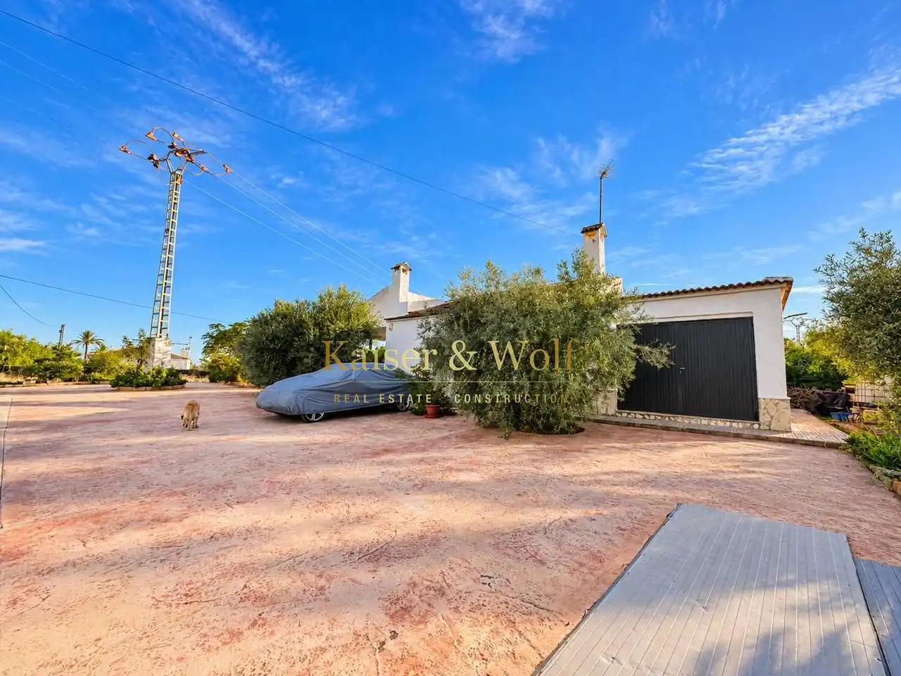 Vista exterior de Casa o chalet en venta en Elche / Elx con Aire acondicionado, Jardín privado y Piscina
