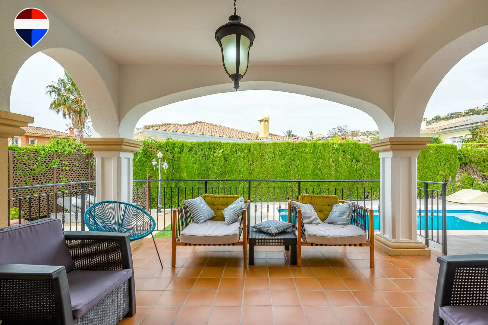 Terraza de Casa o chalet en venta en Mutxamel con Aire acondicionado, Terraza y Piscina
