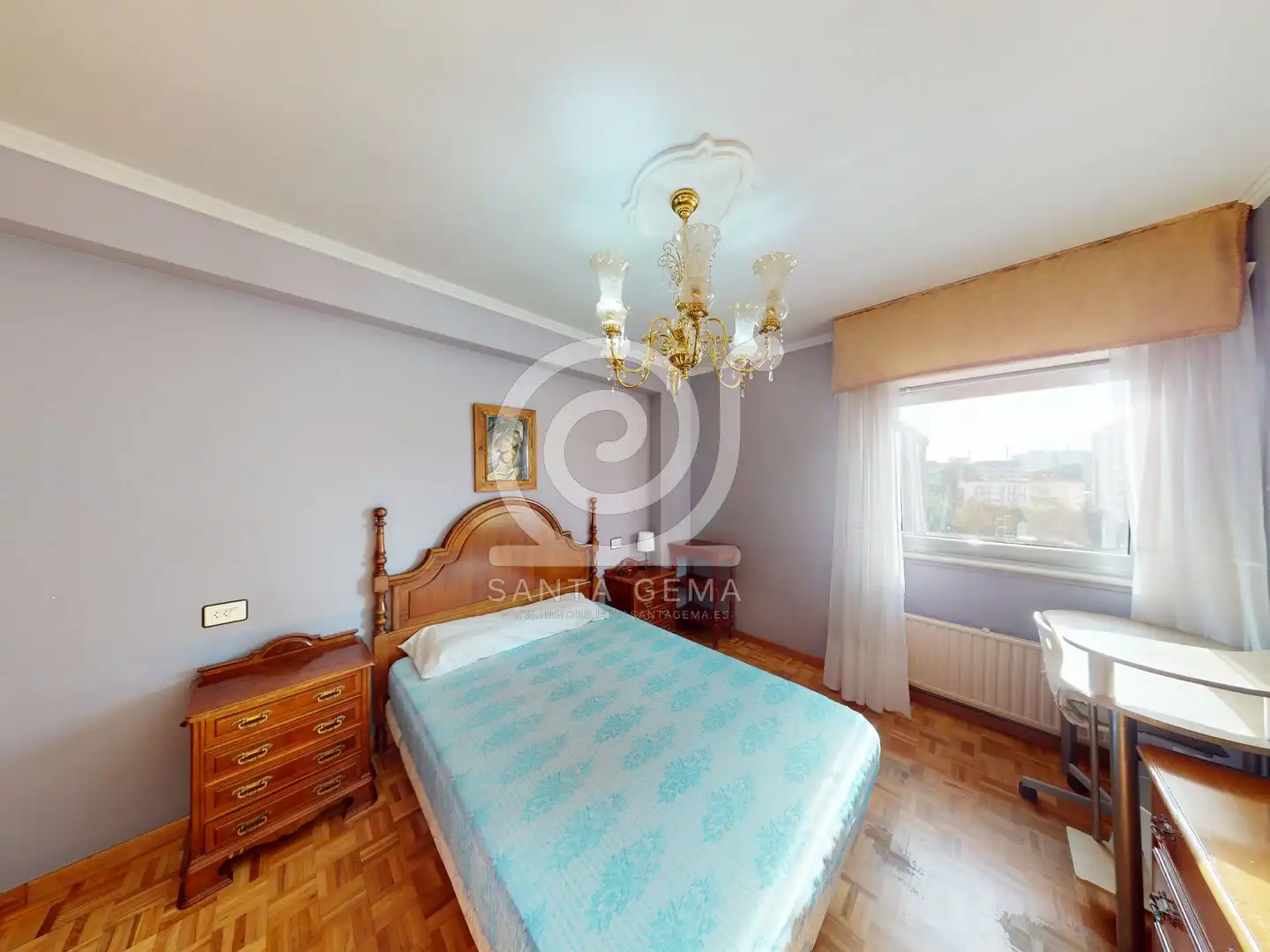 Bedroom of Flat for sale in A Coruña Capital   with Heating, Storage room and Furnished
