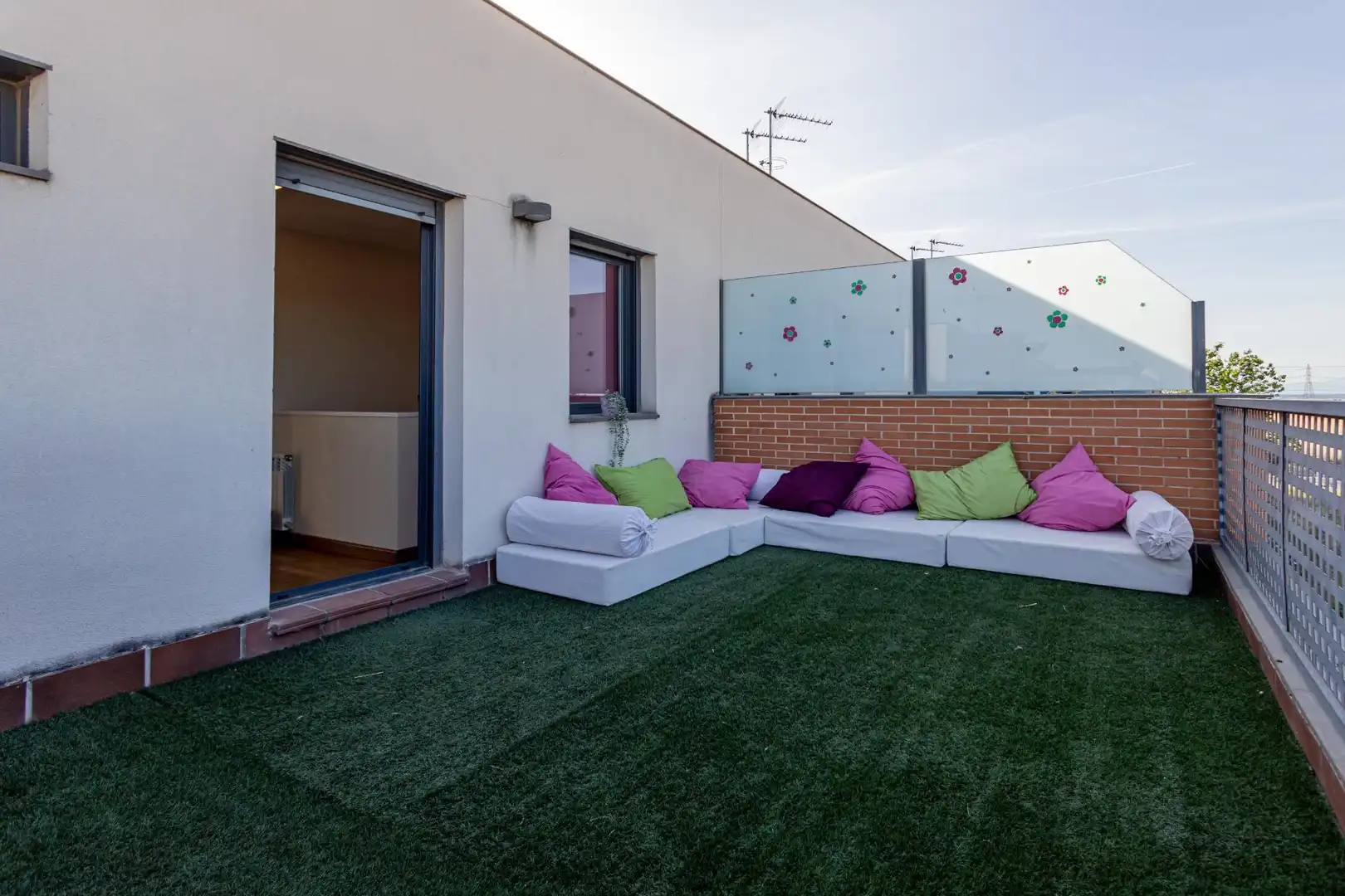 Terraza de Casa adosada en venta en Valdemoro con Aire acondicionado, Calefacción y Jardín privado