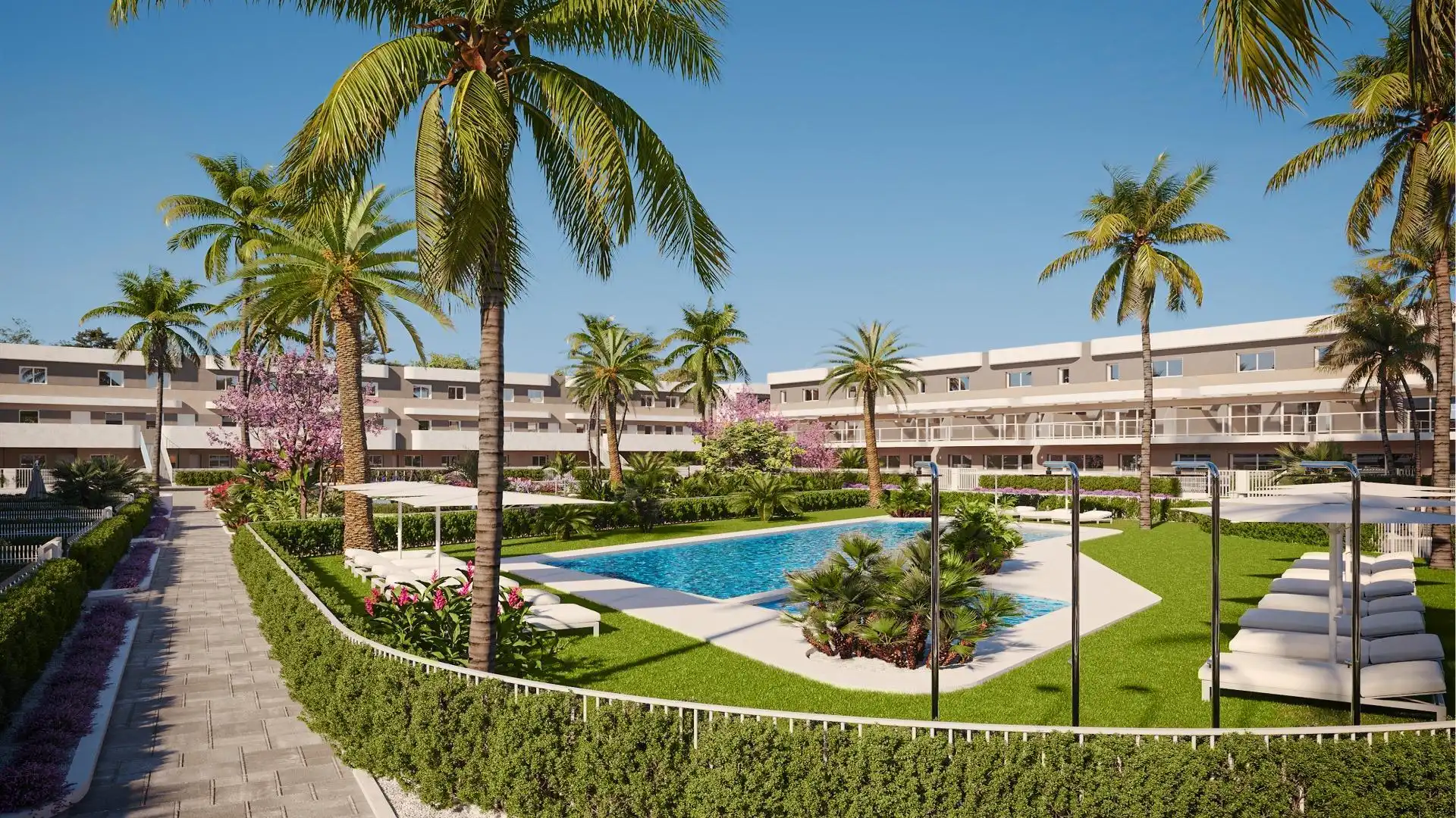 Jardí de Apartament en venda en Monforte del Cid amb Aire condicionat, Calefacció i Jardí privat
