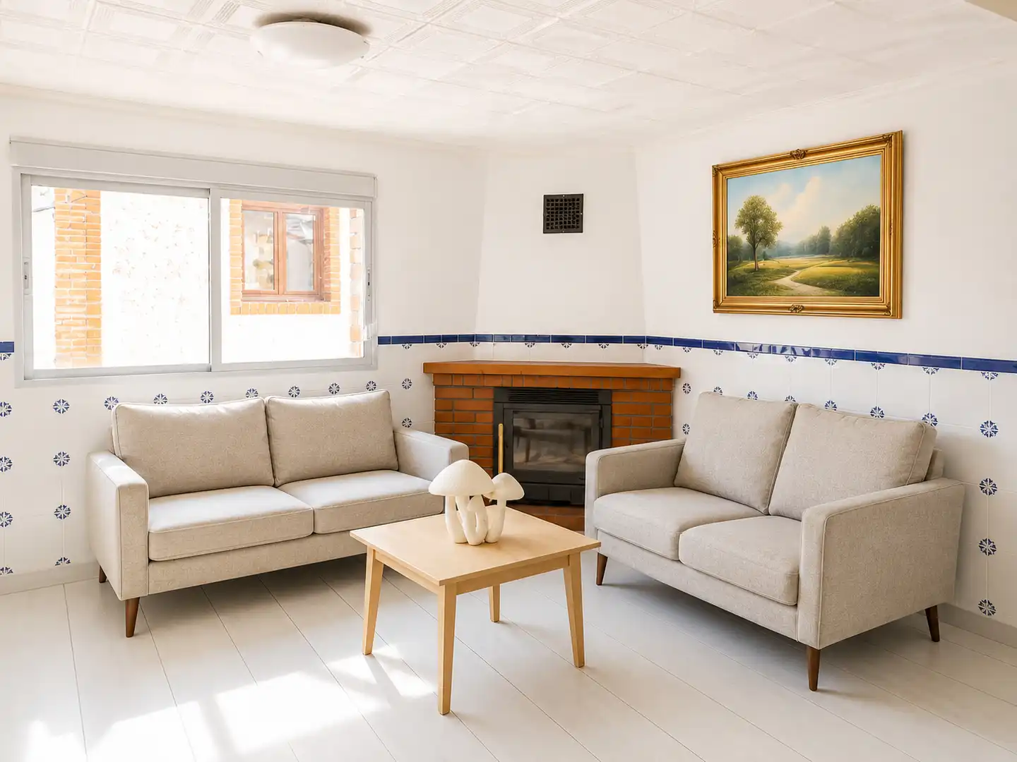 Sala de estar de Casa o chalet en venta en Santa Cruz de Moya con Aire acondicionado, Calefacción y Amueblado