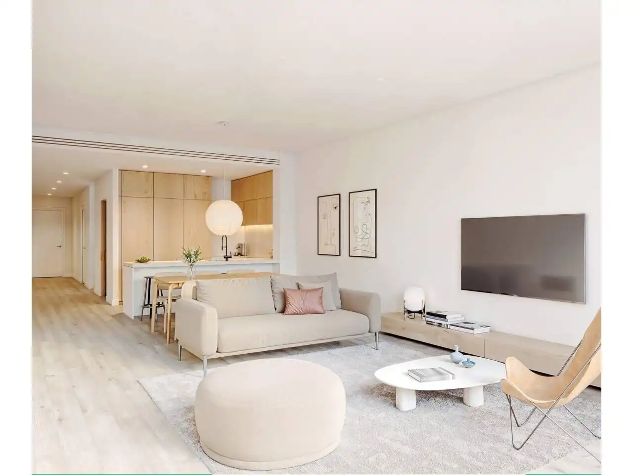Wohnzimmer von Einfamilien-Reihenhaus zum Verkauf in Terrassa mit Heizung, Terrasse und Schwimmbad