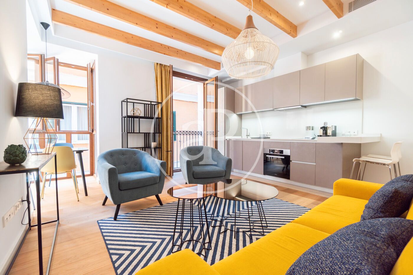 Sala d'estar de Pis de lloguer en  Palma de Mallorca amb Aire condicionat, Calefacció i Traster
