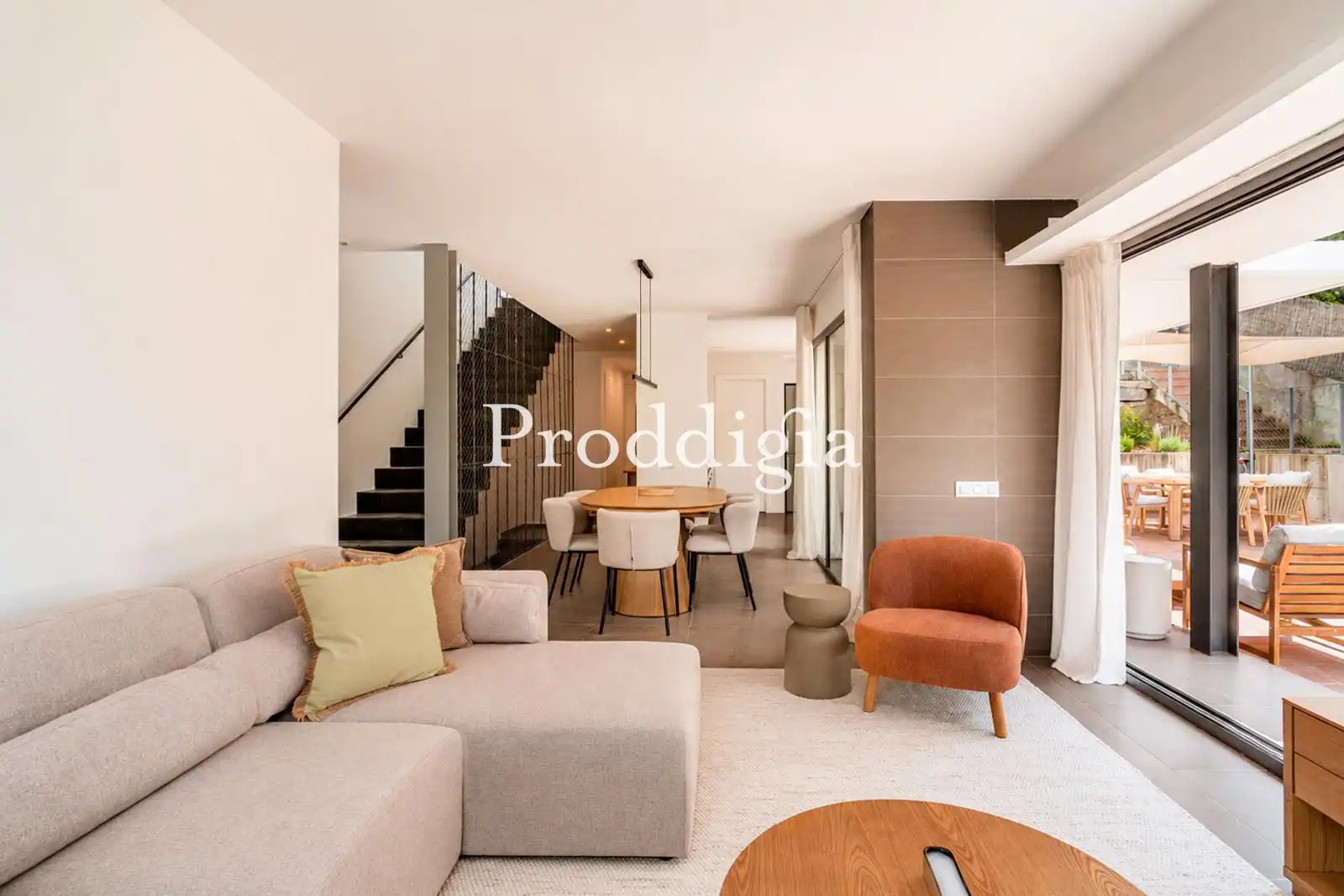 Sala de estar de Casa o chalet de alquiler en Barcelona con Aire acondicionado, Calefacción y Amueblado