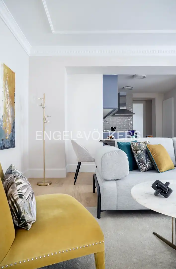 Sala d'estar de Àtic en venda en Madrid amb Aire condicionat, Calefacció i Parquet