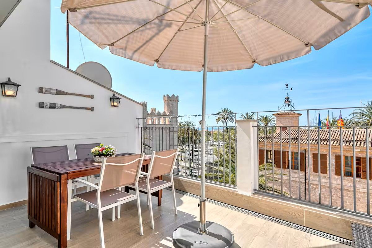 Terrace of Flat to rent in  Palma de Mallorca  with Air Conditioner, Heating and Terrace