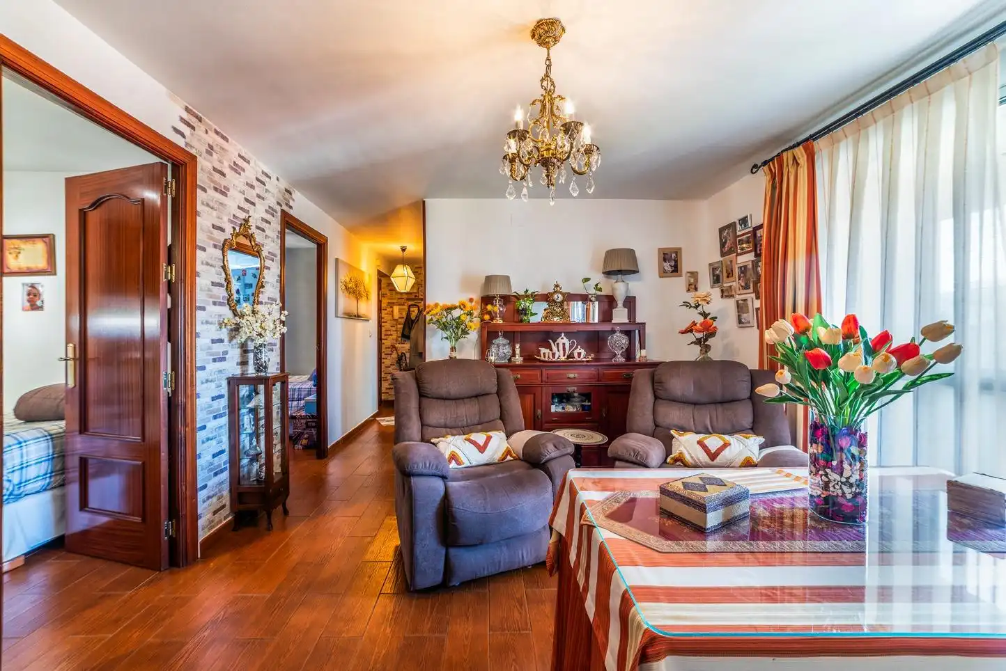 Sala de estar de Piso en venta en  Sevilla Capital con Aire acondicionado y Balcón