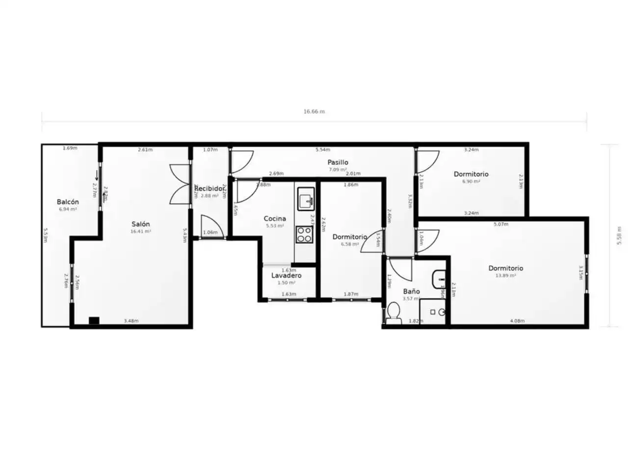 Piso en venta en Badalona