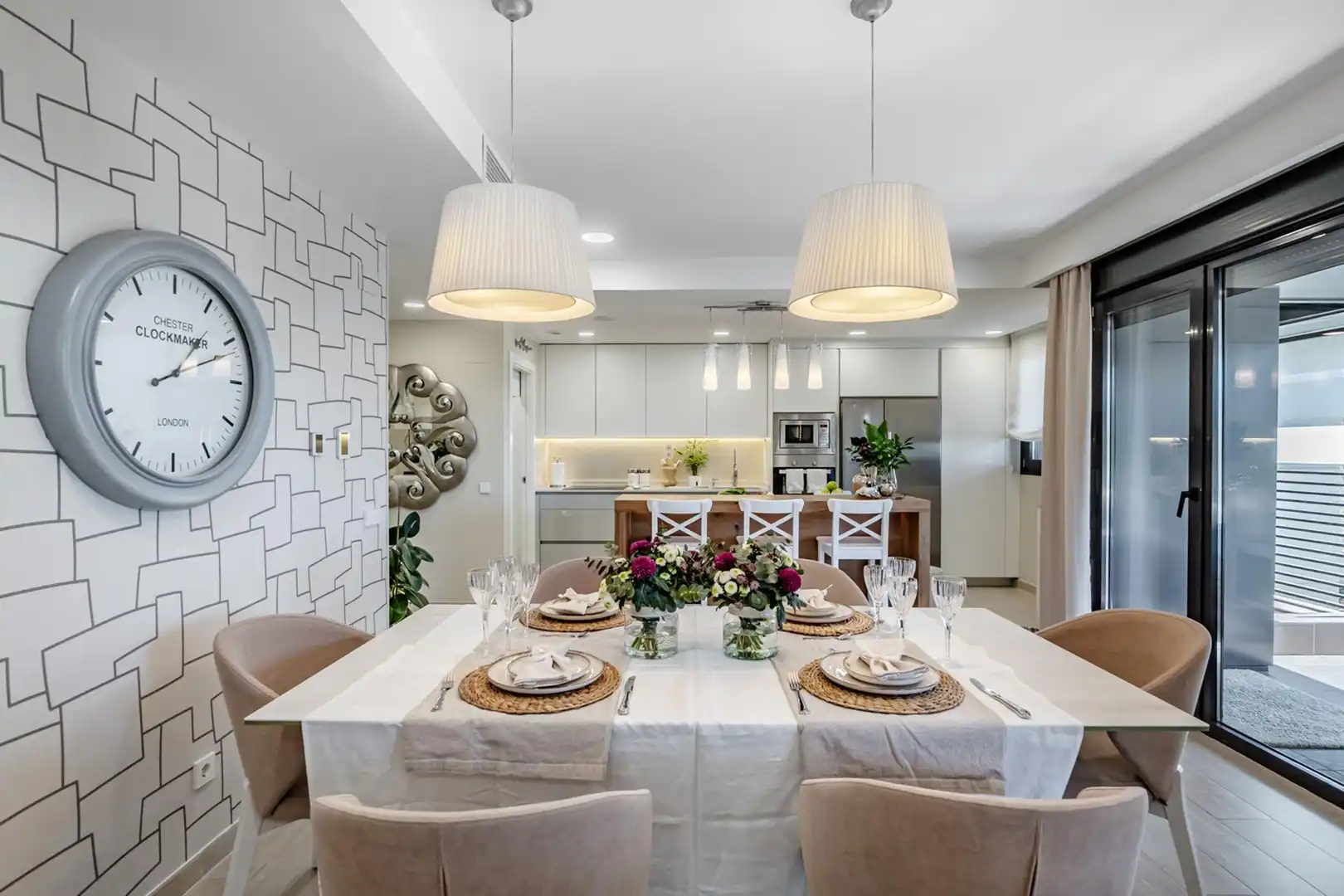 Esszimmer von Wohnung zum Verkauf in Boadilla del Monte mit Klimaanlage, Heizung und Terrasse