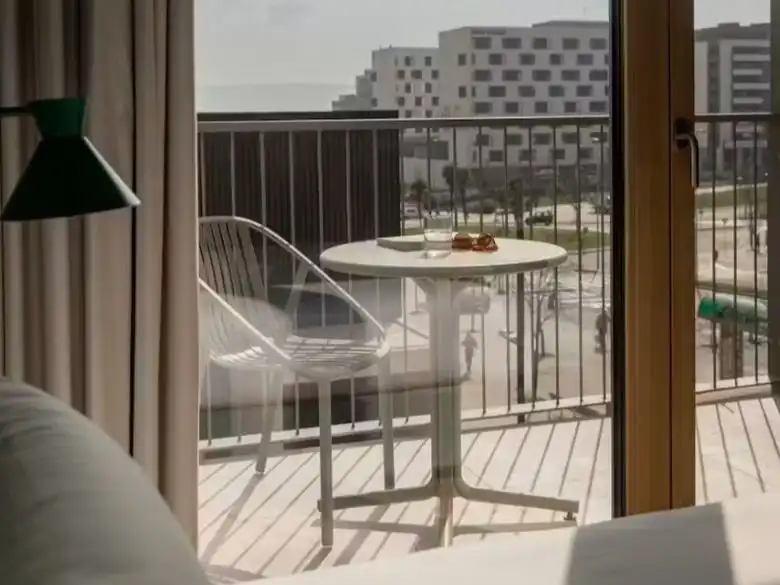 Balcony of Study for rent in  Pamplona / Iruña  with Air Conditioner, Heating and Parquet flooring