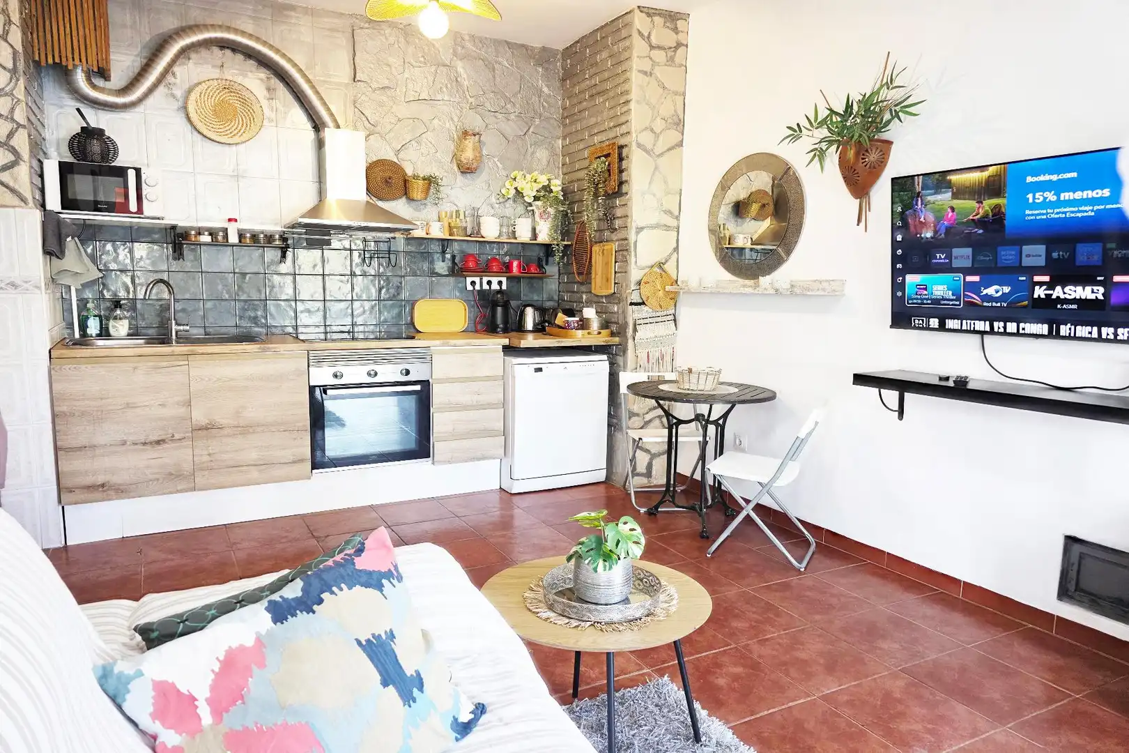 Cuina de Apartament en venda en Benalmádena amb Aire condicionat, Calefacció i Jardí privat