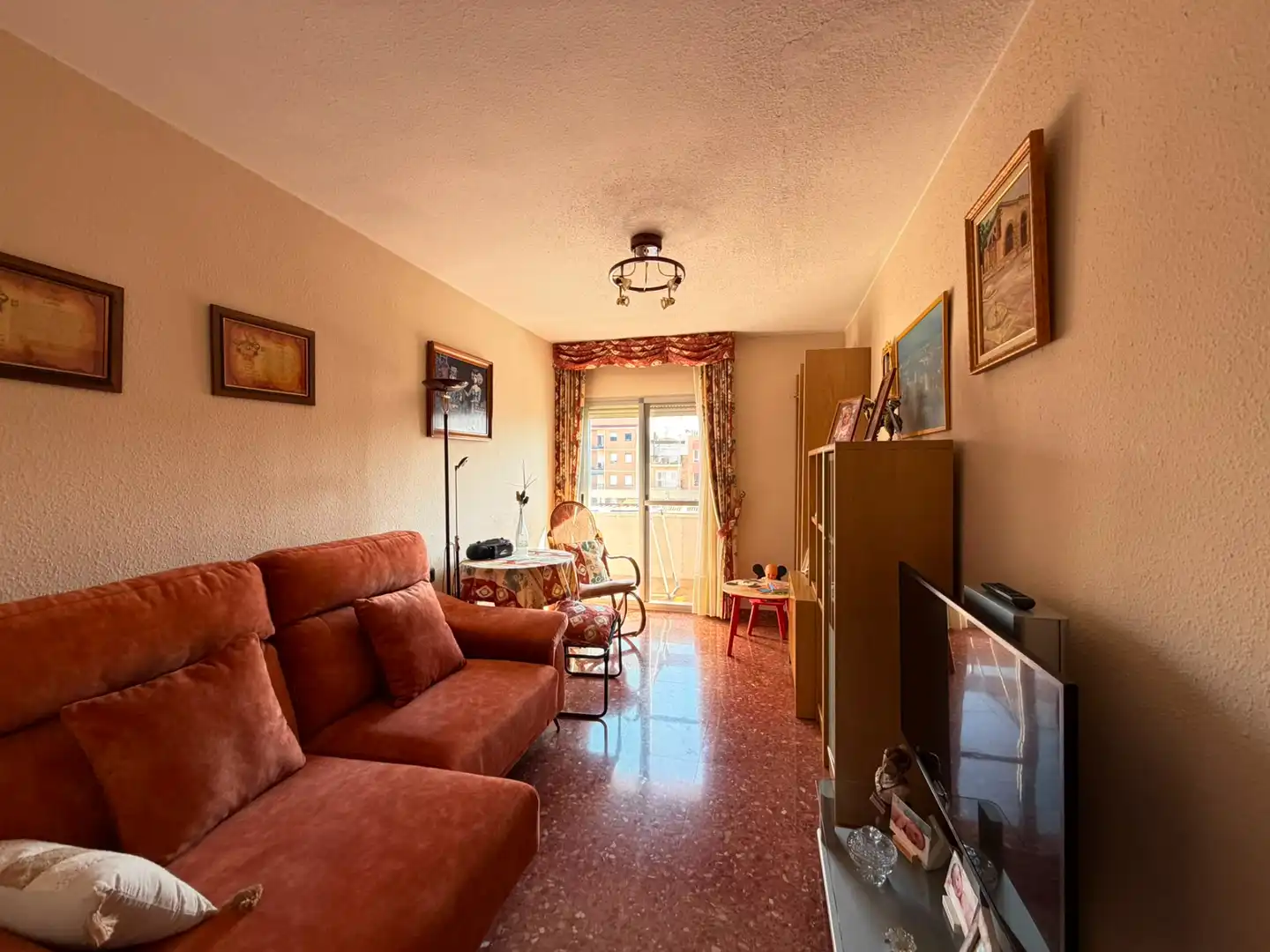 Sala de estar de Piso en venta en Burjassot con Aire acondicionado y Balcón