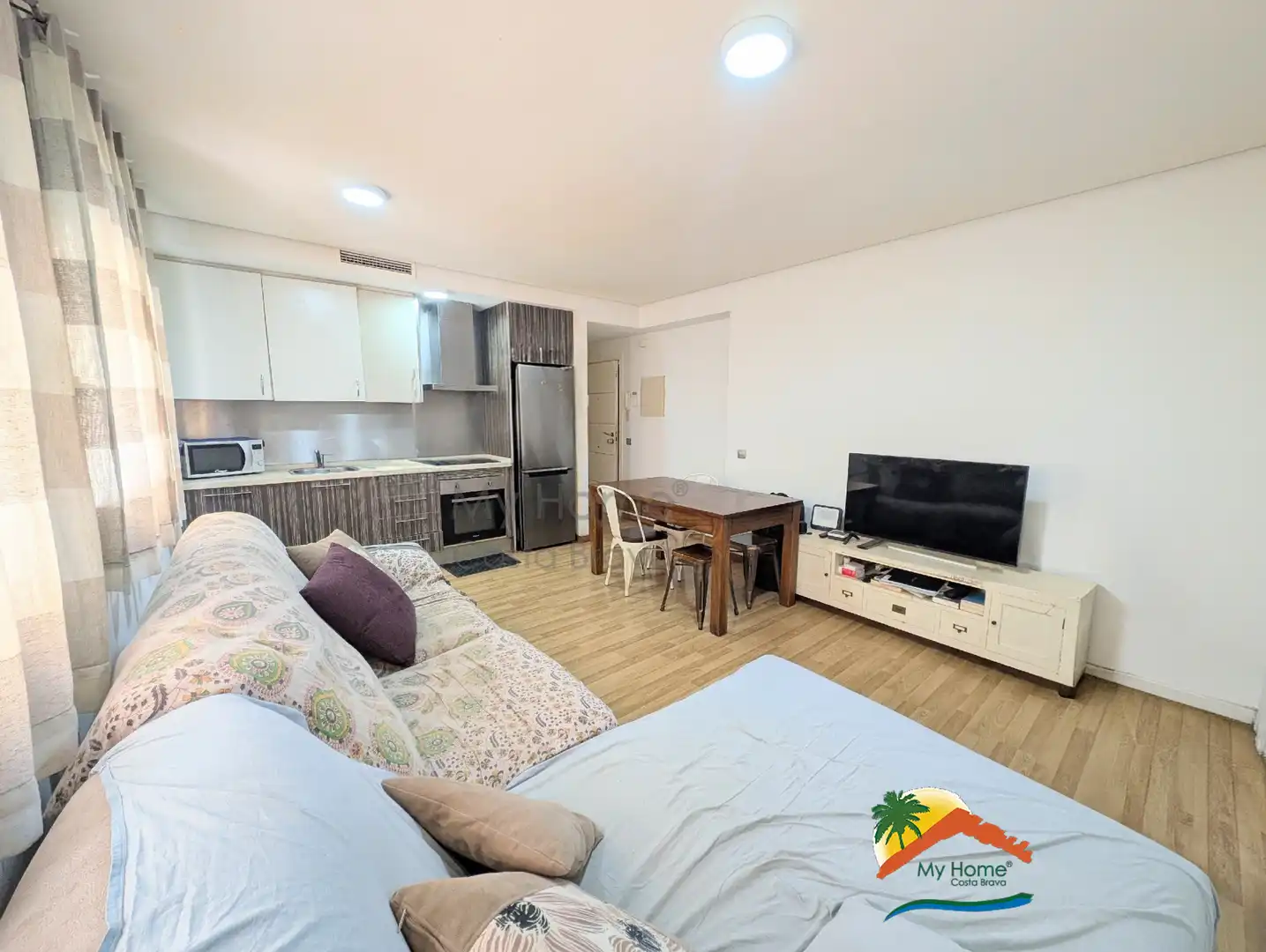 Sala d'estar de Pis en venda en Lloret de Mar amb Aire condicionat, Calefacció i Moblat