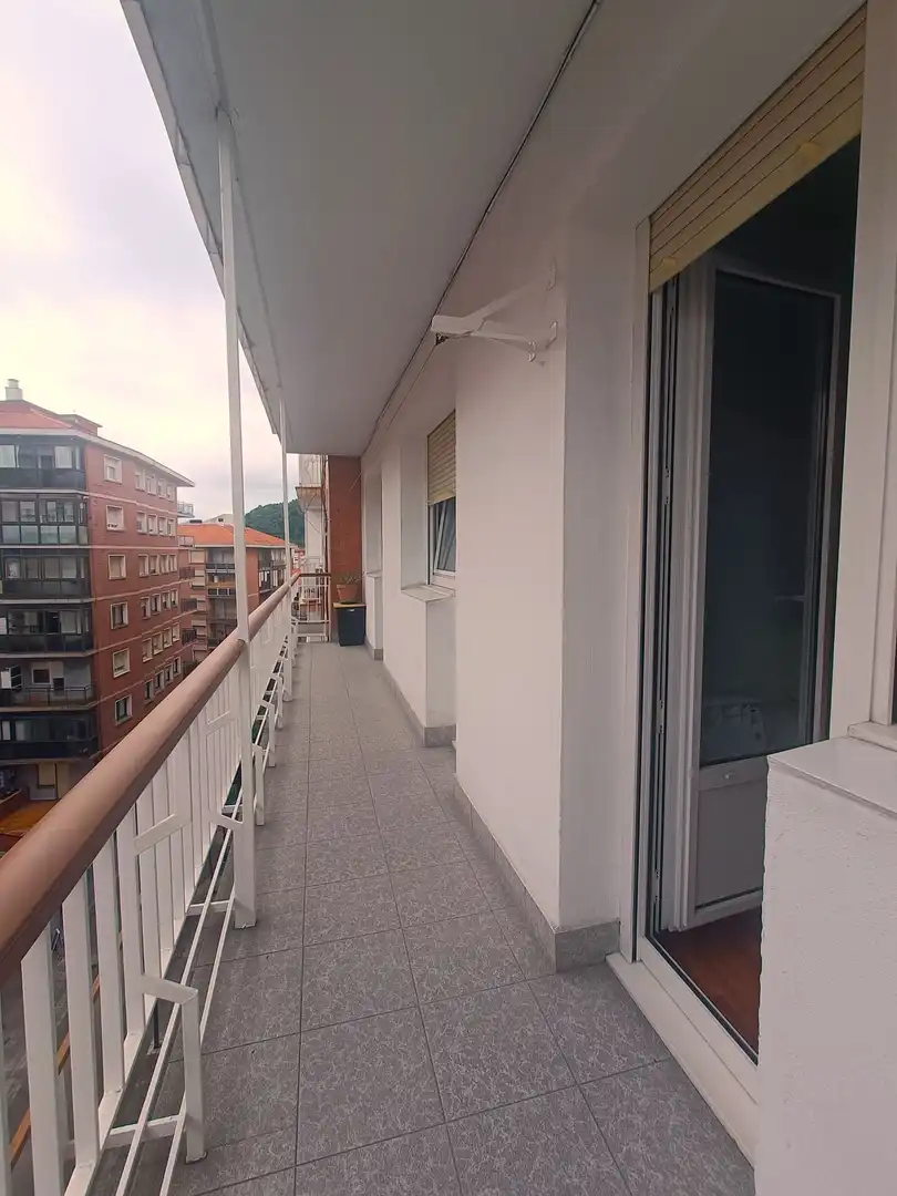Balcony of Flat for sale in Bilbao   with Heating, Terrace and Storage room
