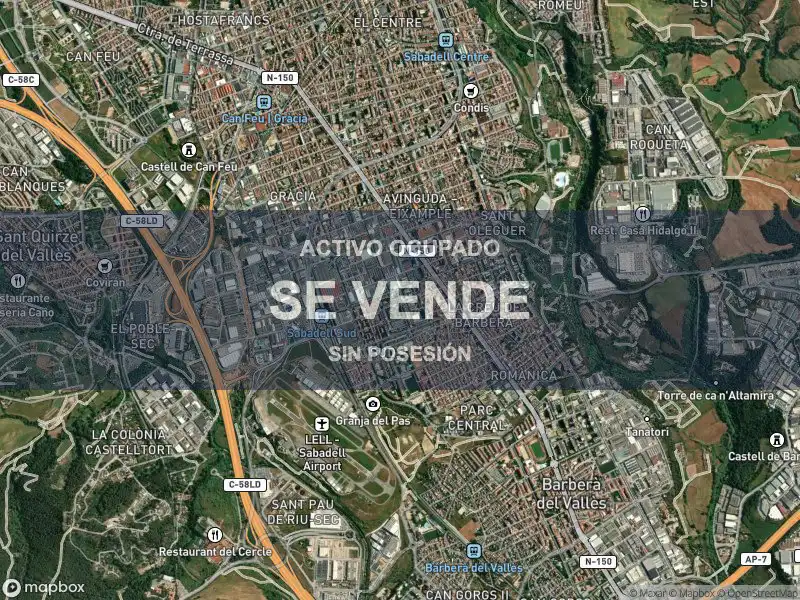 Vista exterior de Piso en venta en Sabadell