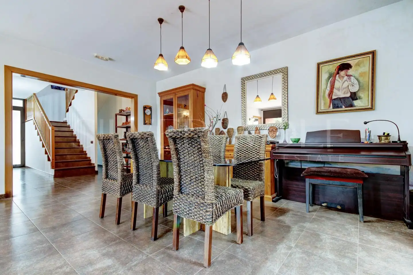 Dining room of Houses for sale in Corbera de Llobregat  with Heating, Private garden and Terrace