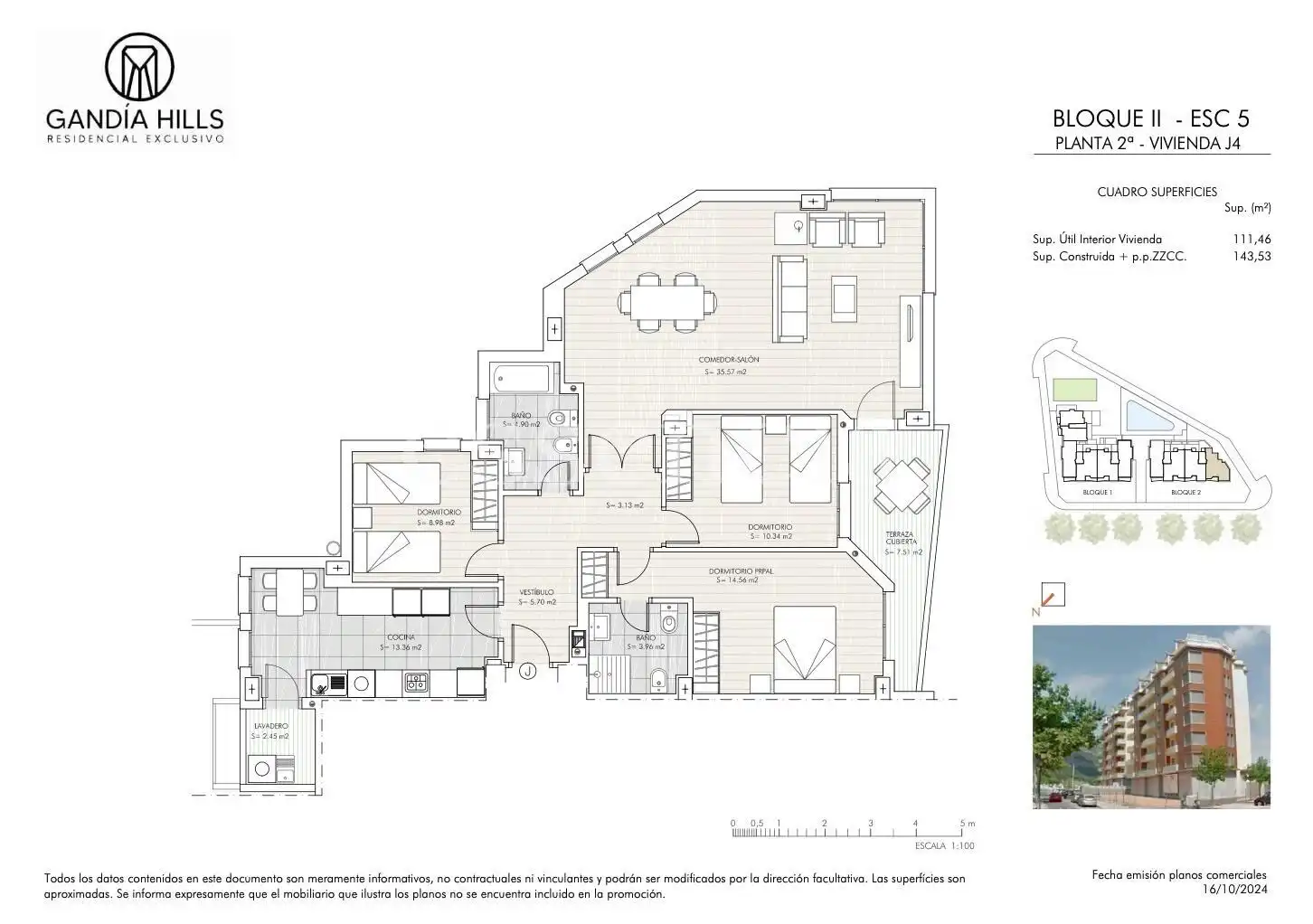 Piso en venta en Gandia con Aire acondicionado, Terraza y Balcón