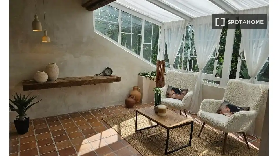 Terraza de Piso de alquiler en Torrelodones con Aire acondicionado, Calefacción y Amueblado