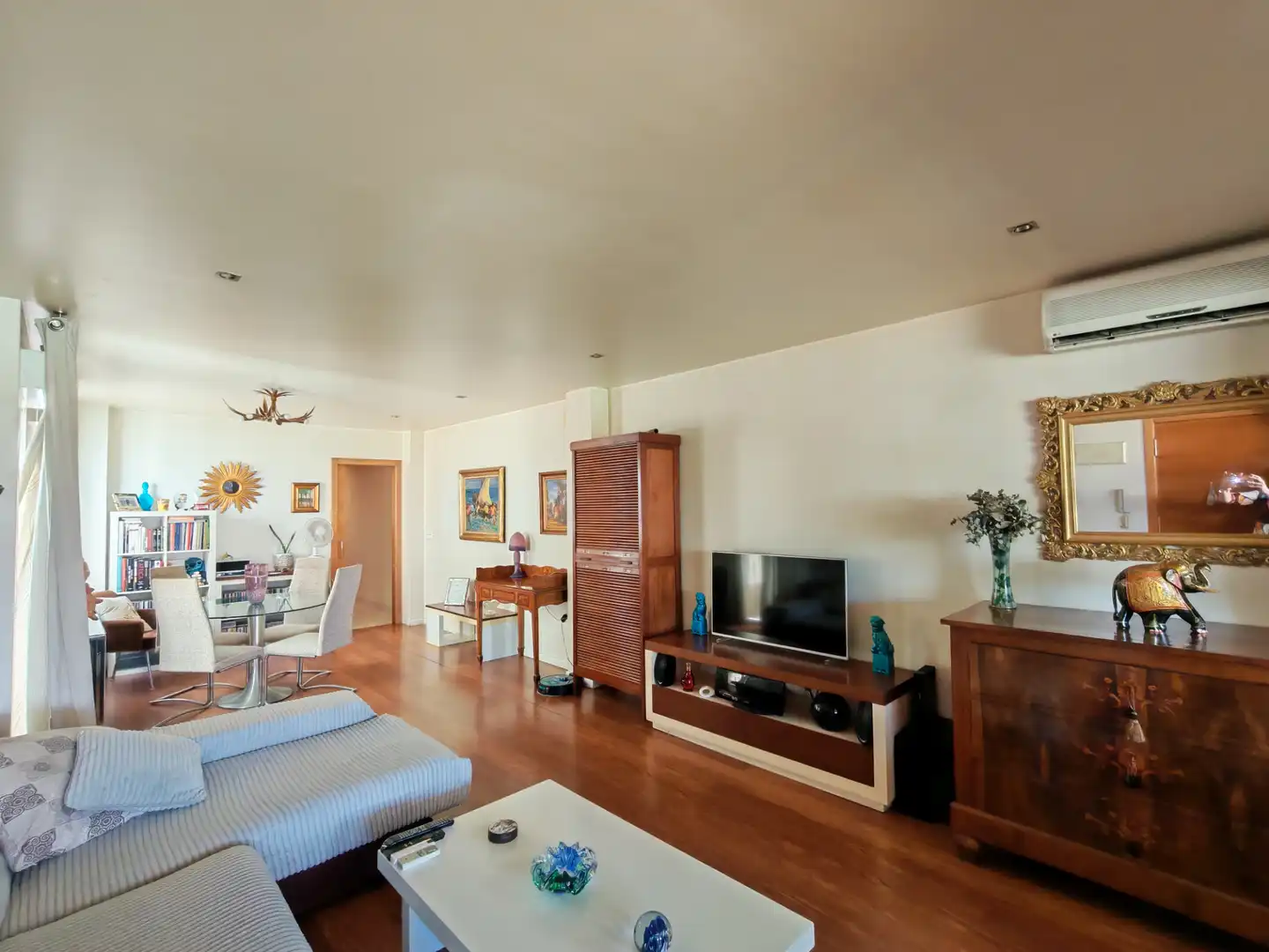 Sala de estar de Ático en venta en Elche / Elx con Aire acondicionado, Parquet y Terraza