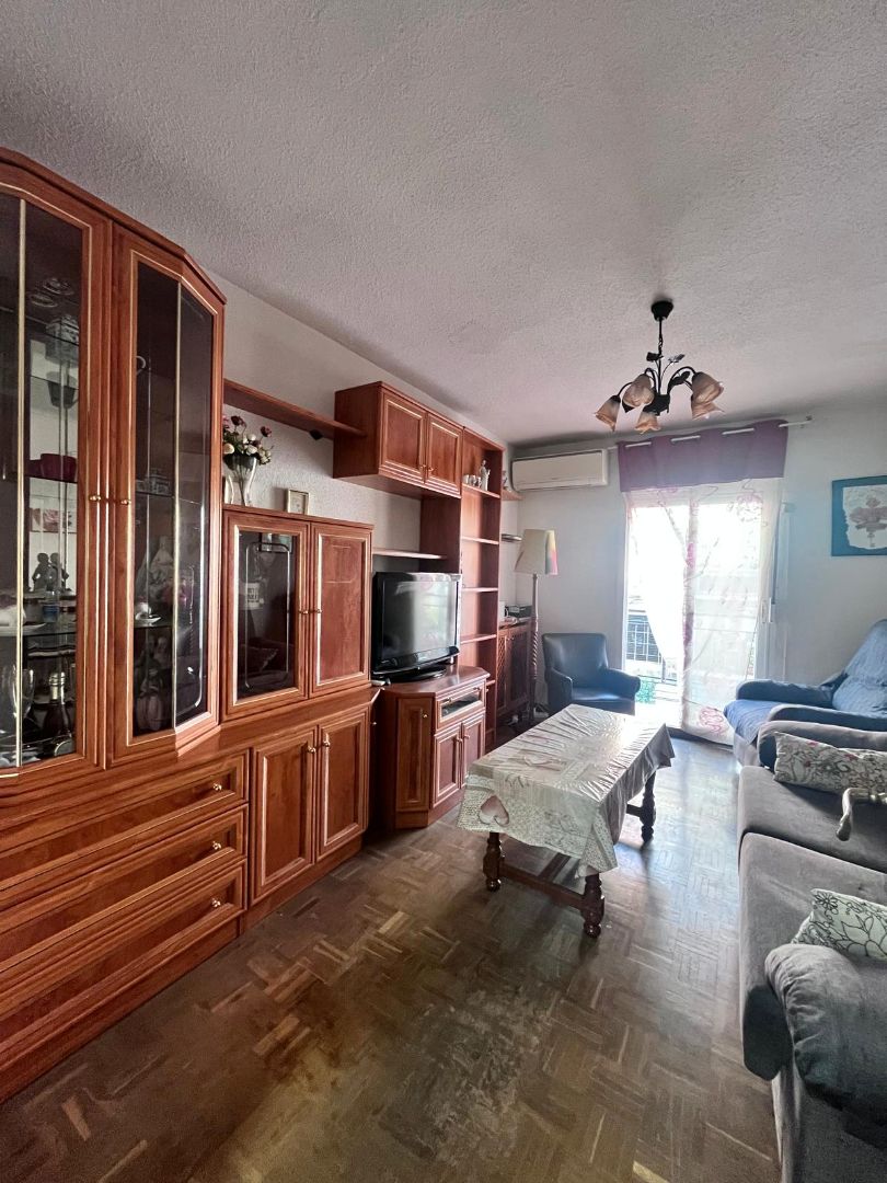 Sala d'estar de Pis en venda en  Madrid Capital amb Aire condicionat, Calefacció i Parquet