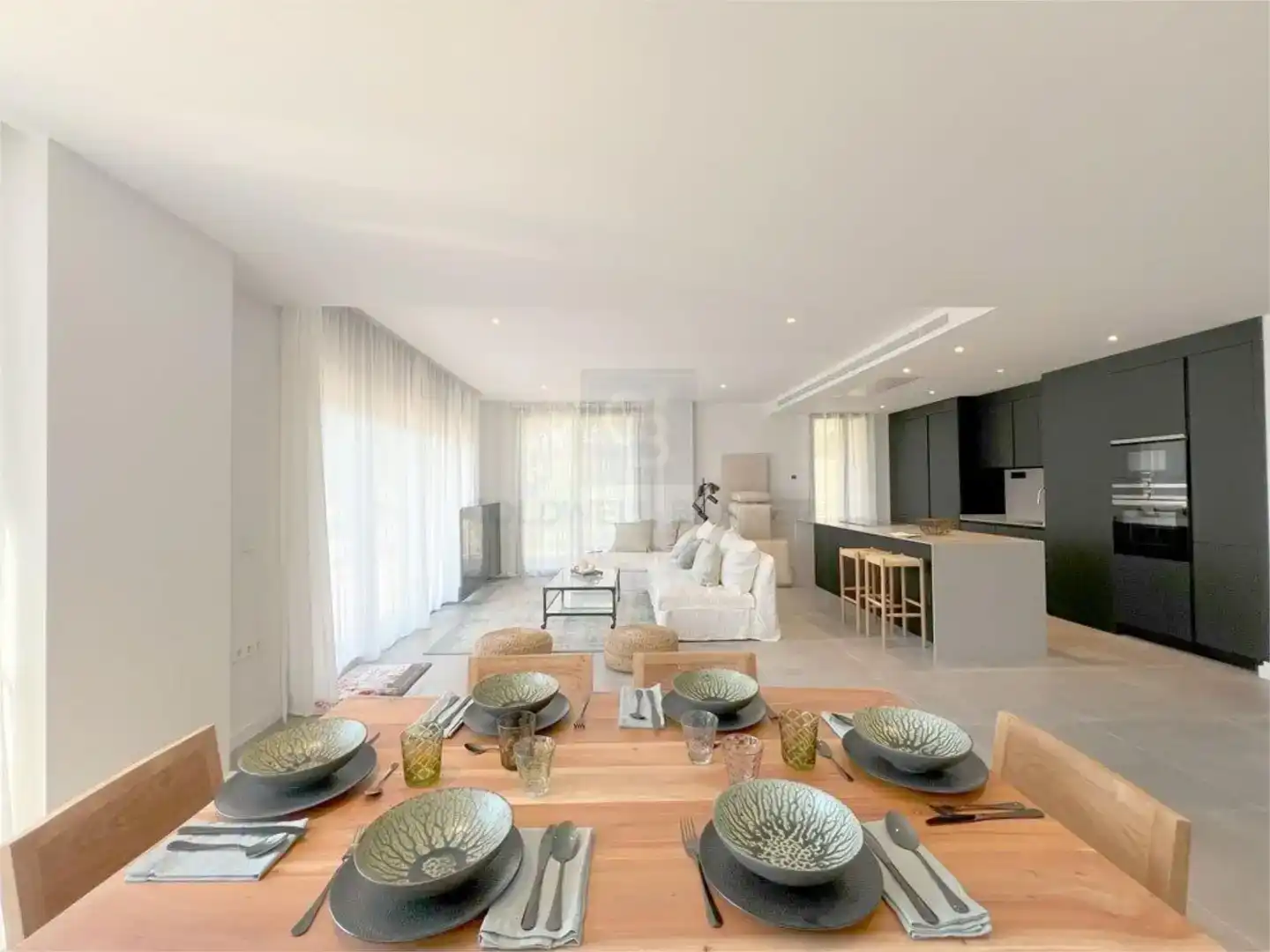 Wohnzimmer von Wohnung zur Miete in Salou mit Klimaanlage, Schwimmbad und Balkon
