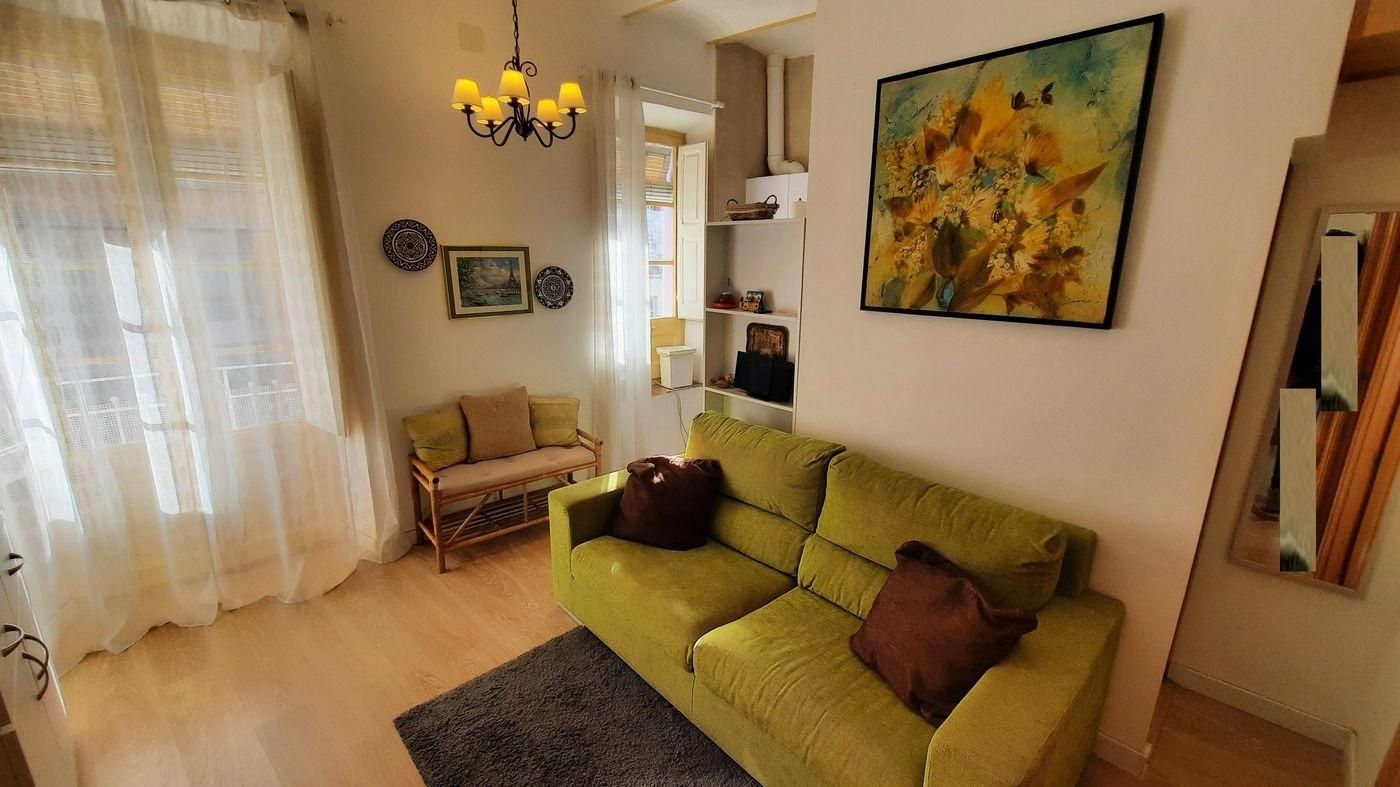 Living room of Apartment for sale in La Ràpita  with Air Conditioner and Parquet flooring