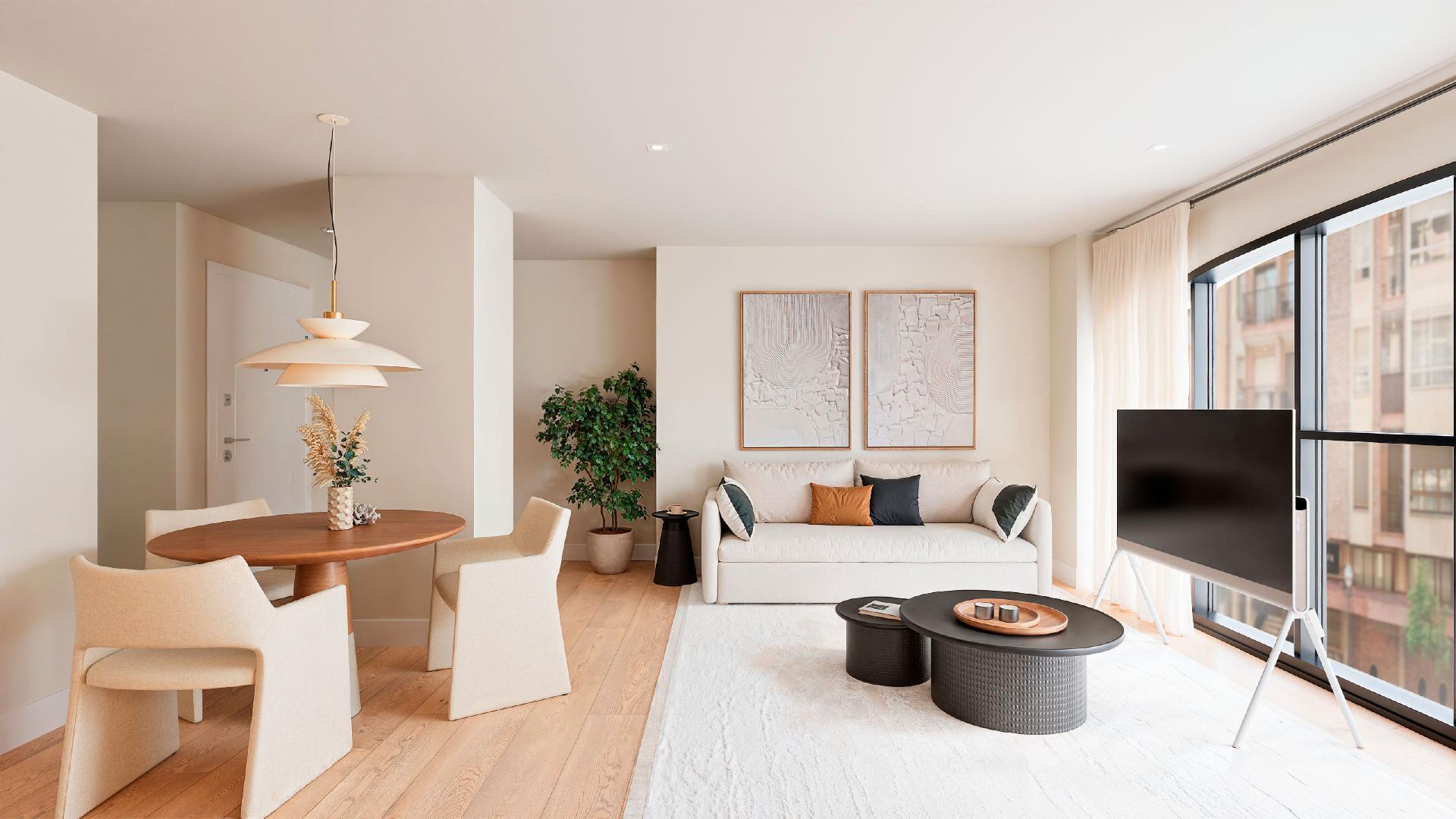 Sala de estar de Piso en venta en Donostia - San Sebastián  con Calefacción, Lavadora y Microondas