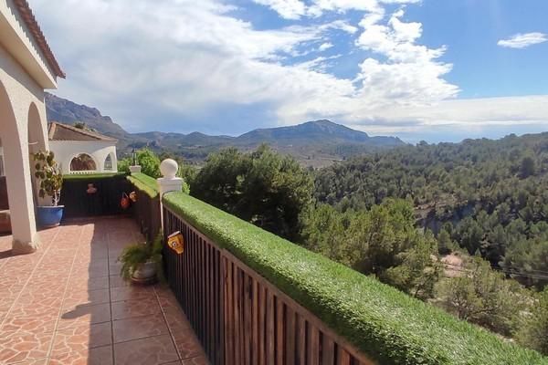 Terrassa de Casa o xalet en venda en Tibi amb Aire condicionat, Jardí privat i Terrassa