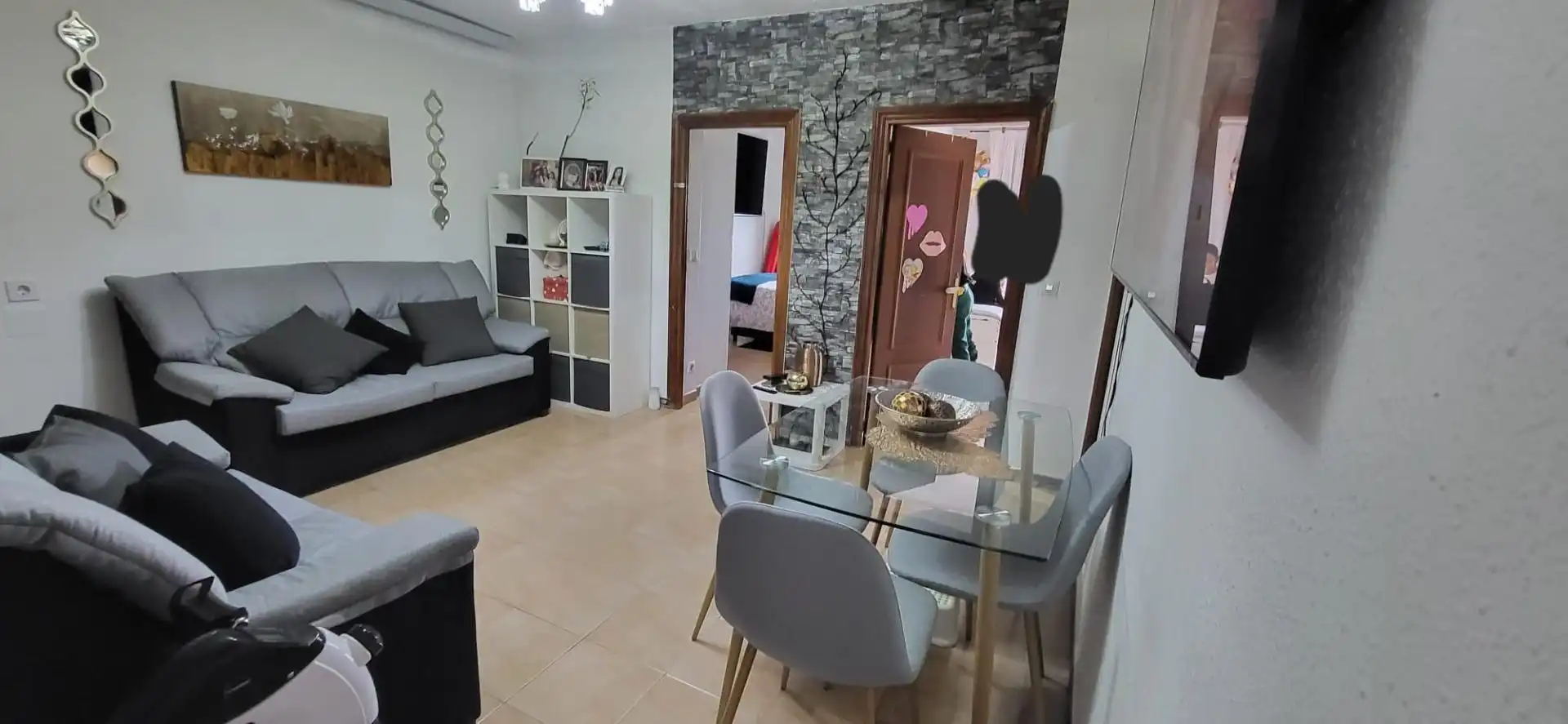 Wohnzimmer von Wohnung zum Verkauf in Madrid mit Heizung, Terrasse und Balkon