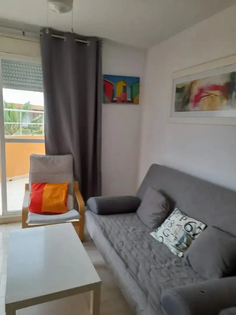 Living room of Flat for sale in La Antilla  with Terrace, Furnished and Washing machine
