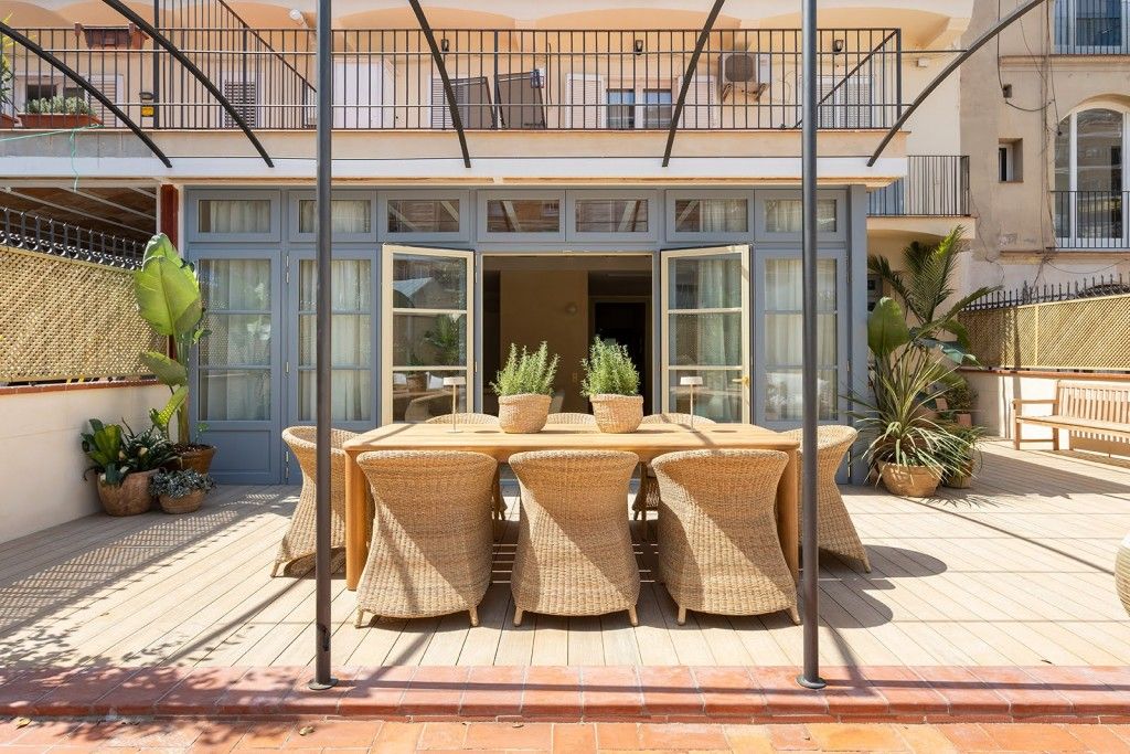 Terraza de Apartamento en venta en  Barcelona Capital con Aire acondicionado, Jardín privado y Parquet