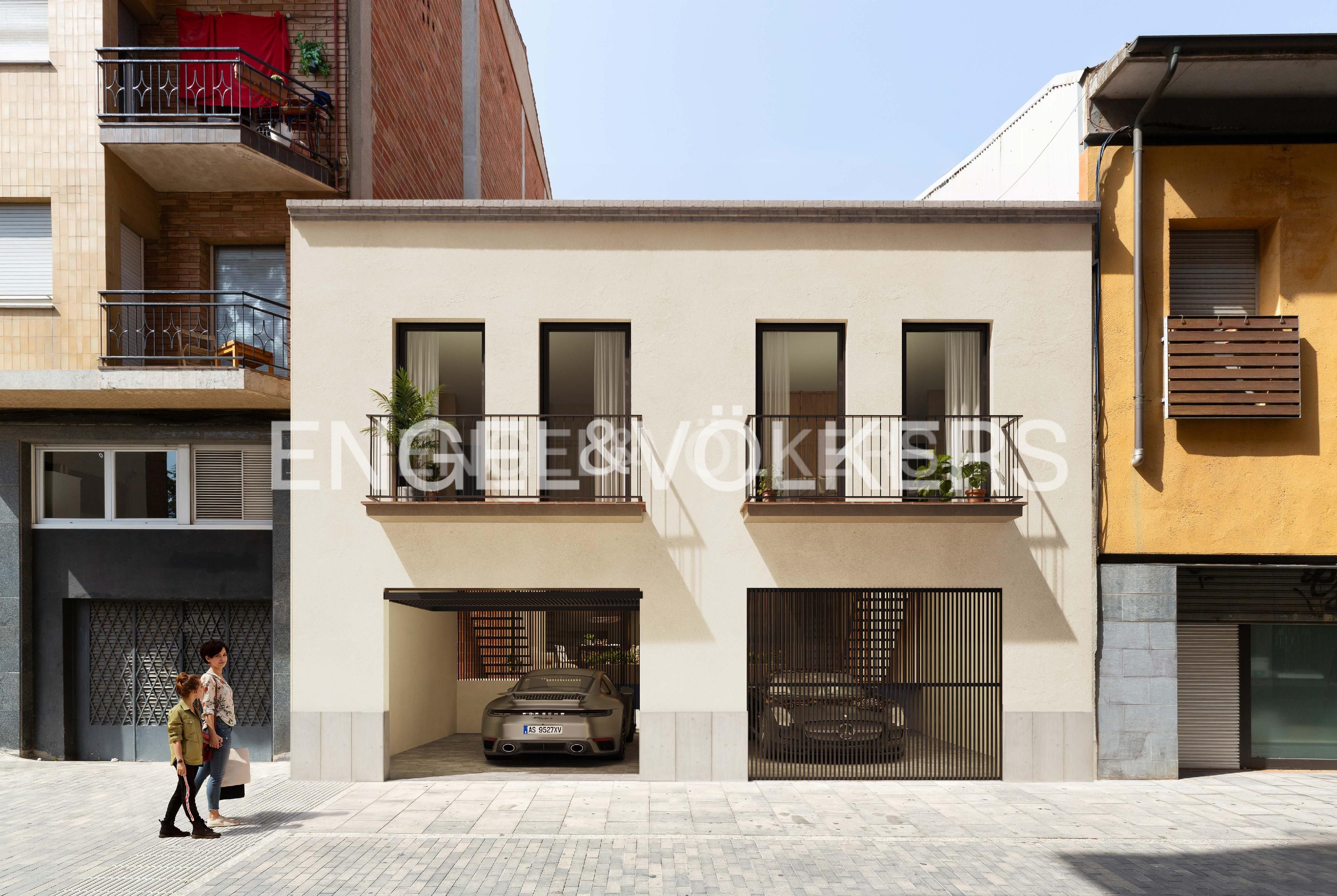 Exterior view of Single-family semi-detached for sale in Sant Cugat del Vallès  with Air Conditioner, Heating and Private garden