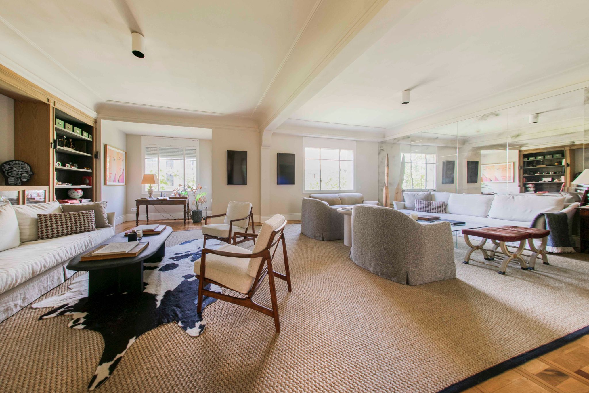 Living room of Apartment for sale in  Madrid Capital  with Air Conditioner, Heating and Parquet flooring