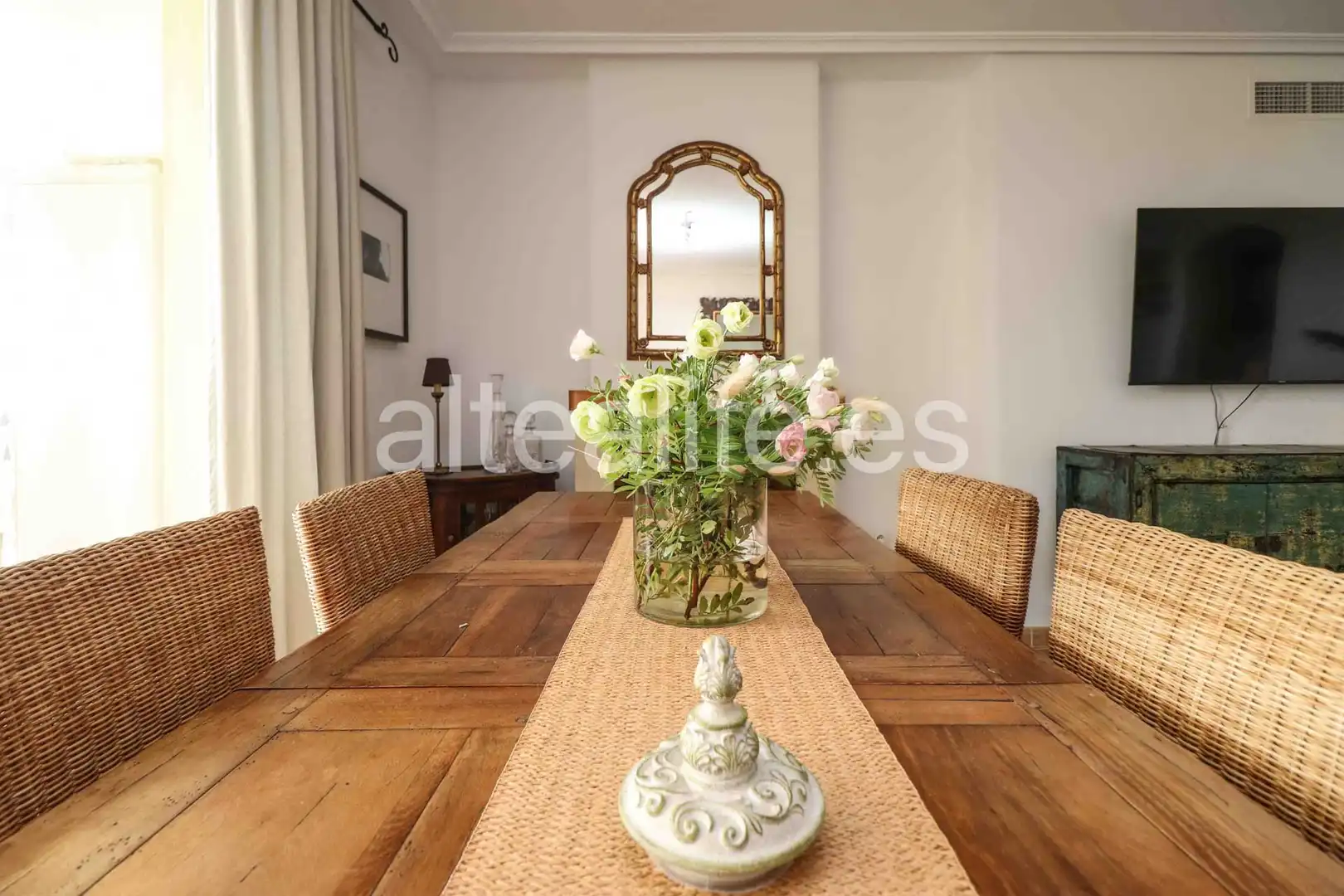 Comedor de Apartamento de alquiler en Altea con Terraza, Amueblado y Horno