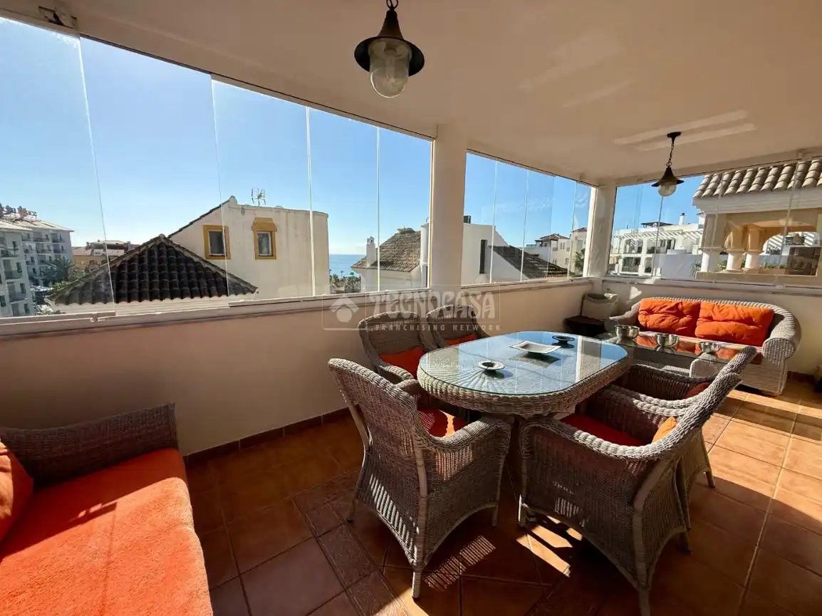 Terrassa de Casa o xalet en venda en Benalmádena amb Aire condicionat, Jardí privat i Terrassa