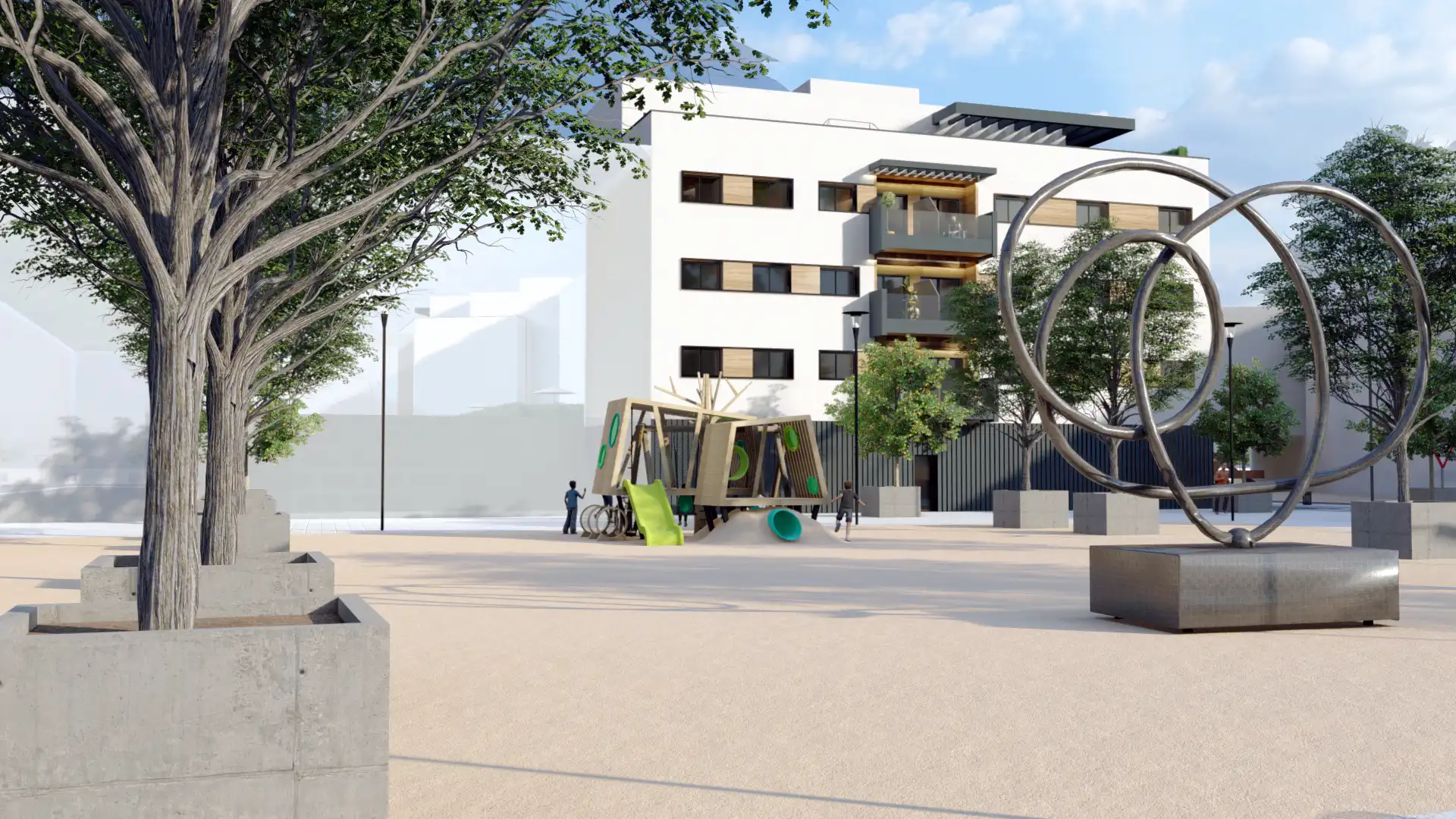 Vista exterior de Piso en venta en Lucena con Aire acondicionado, Calefacción y Jardín privado