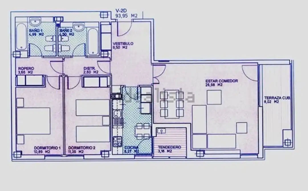 Wohnung zur Miete in Madrid mit Klimaanlage, Heizung und Parkett