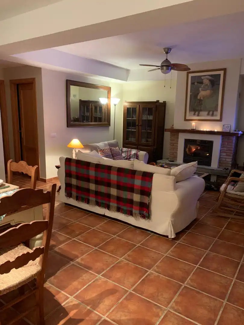 Sala de estar de Finca rústica de alquiler en Ronda con Amueblado