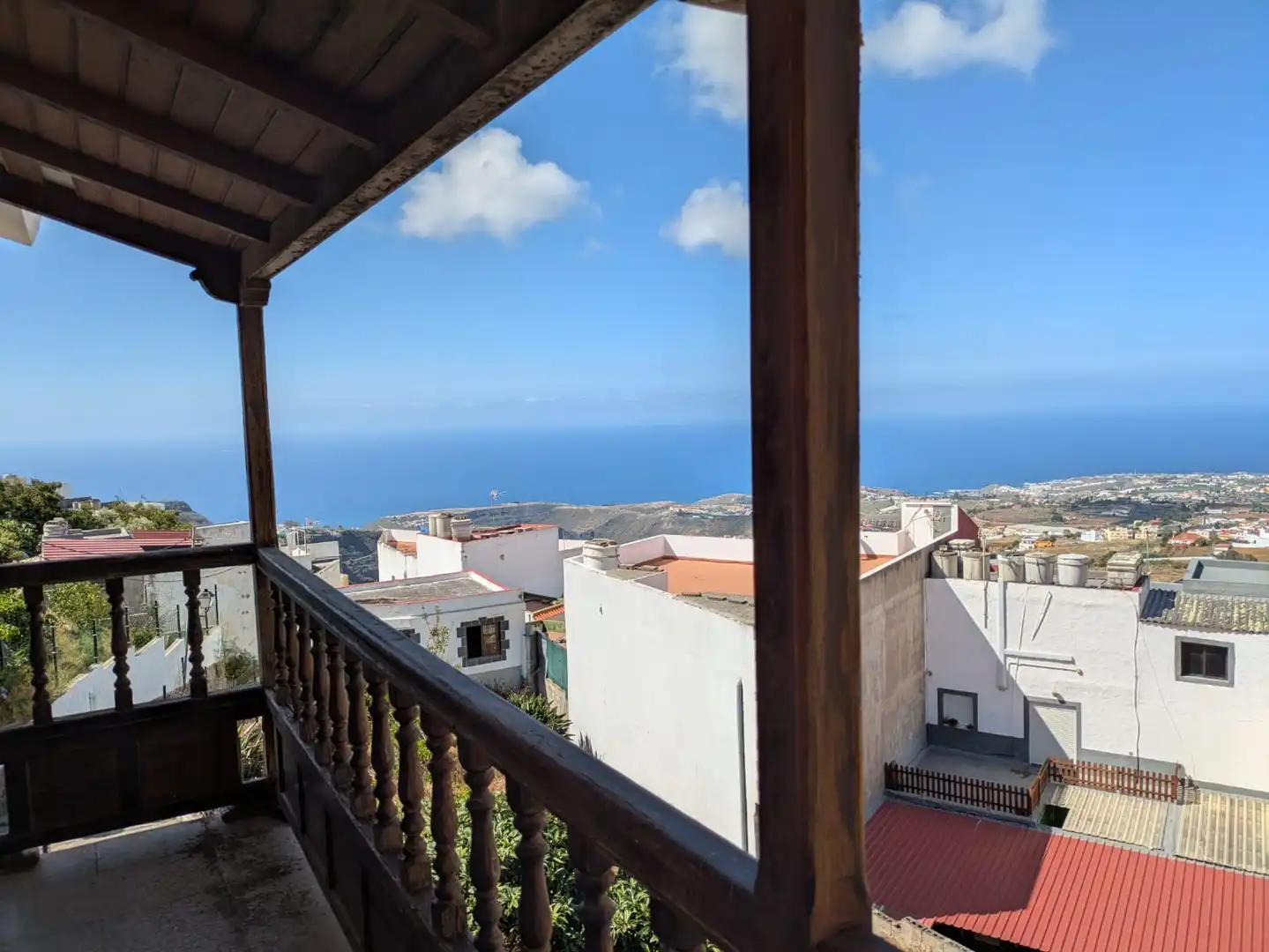 Vista exterior de Casa adosada en venda en Firgas amb Jardí privat, Terrassa i Balcó